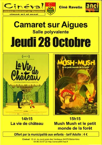 Le Ciné Ravelin vous propose la projection de quatre nouveaux films ce jeudi 28 octobre 2021 à la salle polyvalente de Camaret