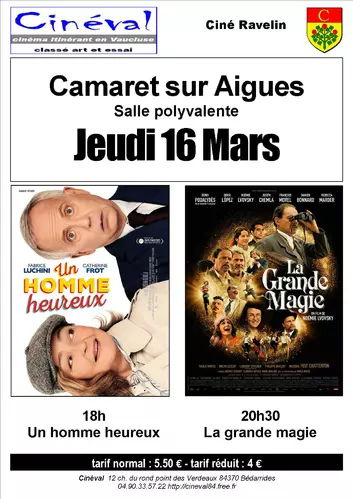 Ciné Ravelin vous propose deux séances ce jeudi 16 mars 2023