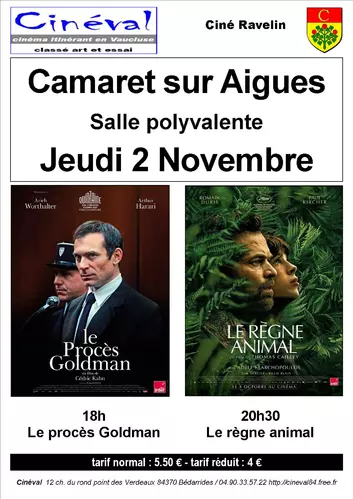 Séances de cinéma ce jeudi 2 novembre à partir de 18h00