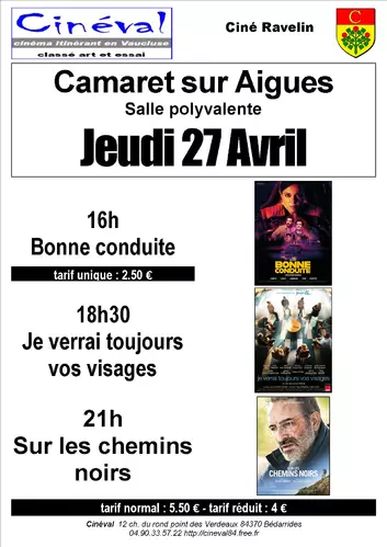 Ciné Ravelin vous propose trois séances ce jeudi 27 avril 2023