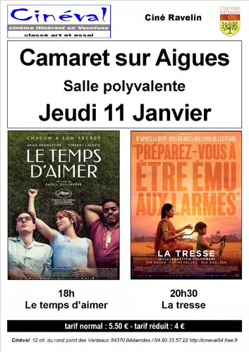 Ciné Ravelin vous propose deux séances ce jeudi 11 janvier 2024