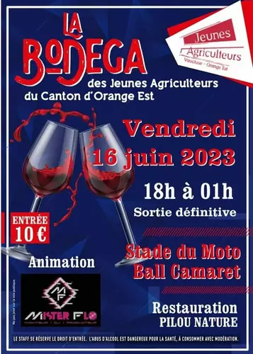 Bodéga des Jeunes agriculteurs le vendredi 16 juin 2023 sur le stade du moto-ball