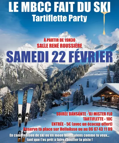 Tartiflette Party du Moto-Ball Club Camaret le samedi 22 février à 19h30 à la salle René Roussière