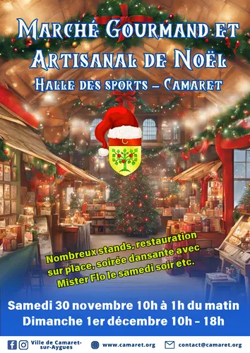 Marché gourmand et artisanal de Noël de Camaret samedi 30 novembre et dimanche 1er décembre