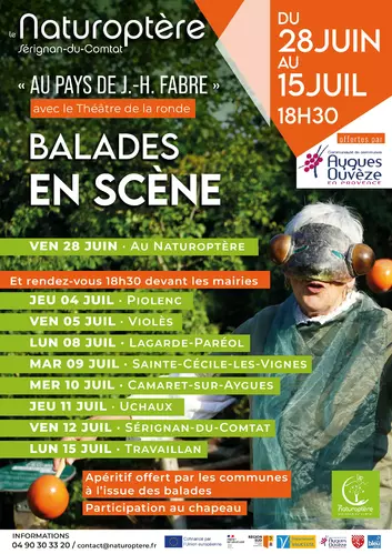 Passage de la troupe des « Balades en scène » le mercredi 10 juillet à partir de 18h30 devant la mairie de Camaret