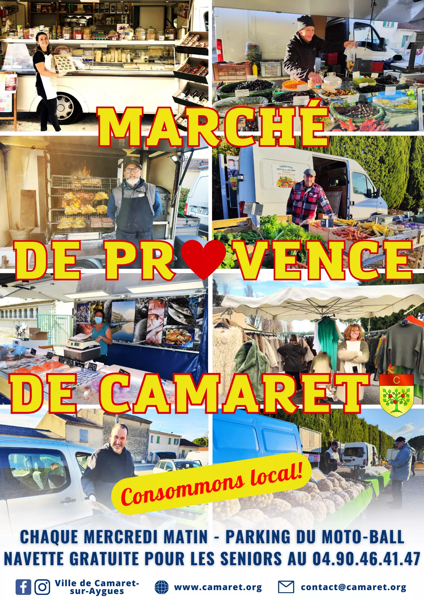 Marché de Provence chaque mercredi matin