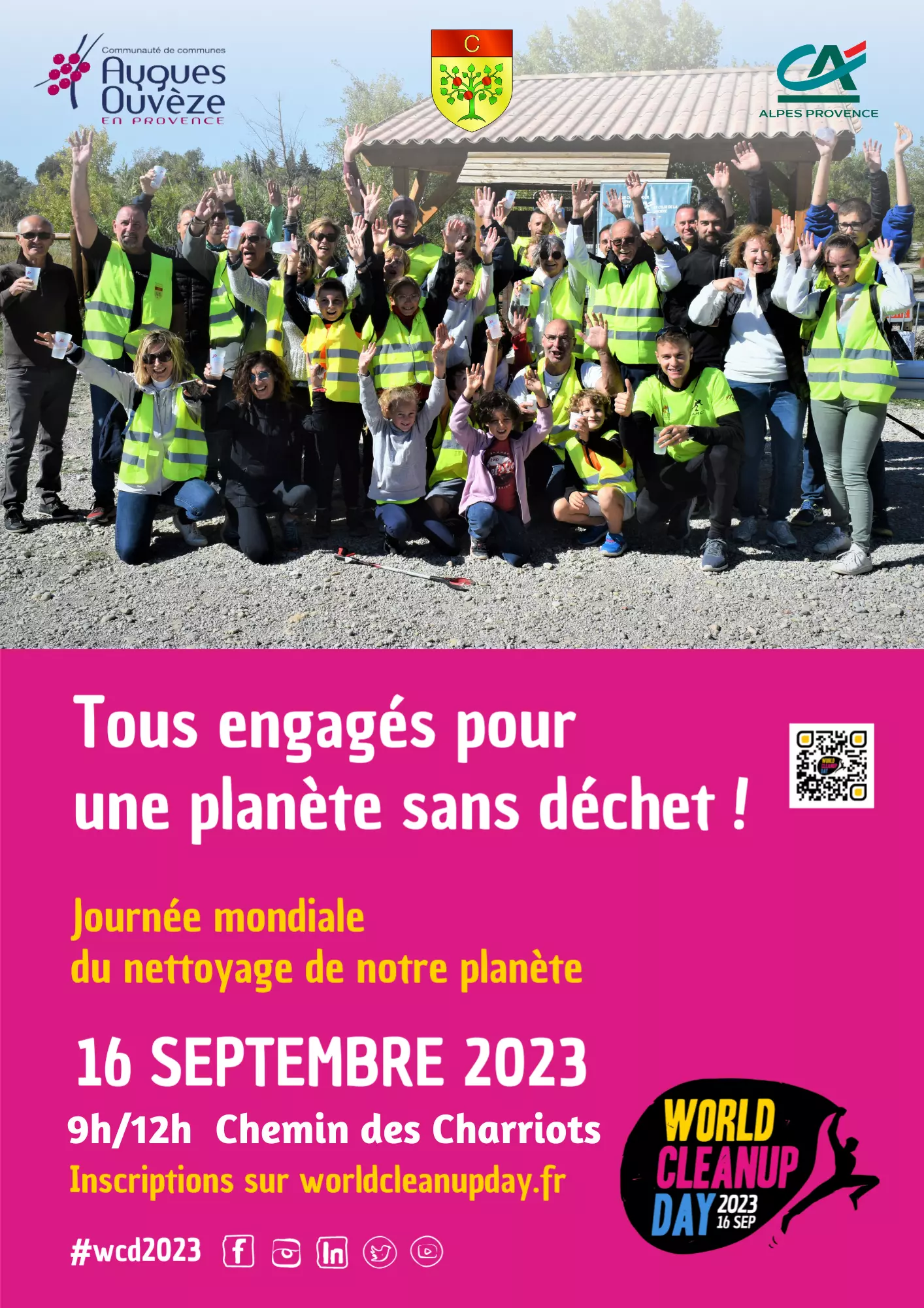 La Ville de Camaret-sur-Aygues participera au prochain « World Cleanup Day » le samedi 16 septembre 2023