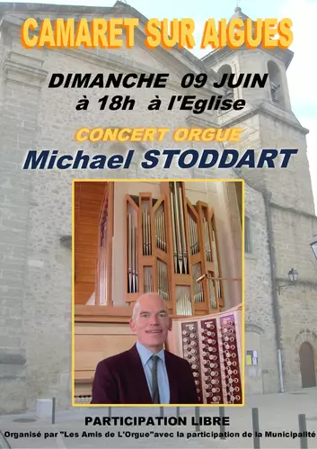 Concert des Amis de l'Orgue le dimanche 9 juin 2024 à 18h00 à l'église Saint Andéol