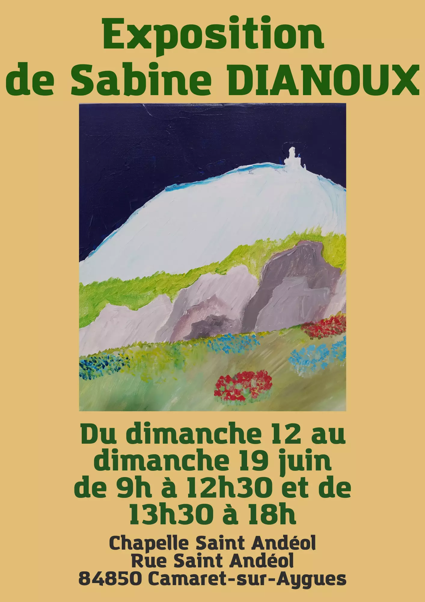 Exposition de peinture de Sabine Dianoux