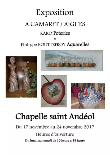 POTERIES ET AQUARELLES A LA CHAPELLE SAINT-ANDEOL