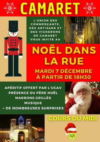 « Noël dans la rue » organisé par l'UCAV le mardi 7 décembre à partir de 18h30