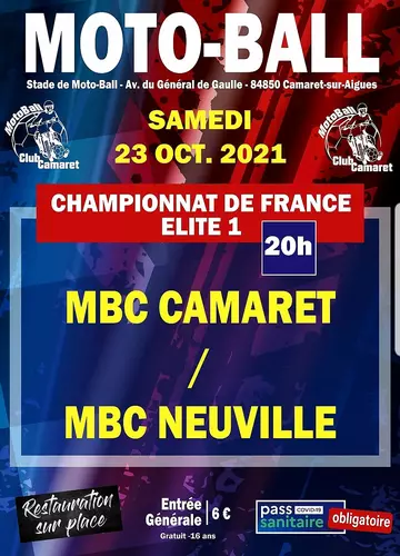 Match de Moto-Ball ce samedi 23 octobre 2021