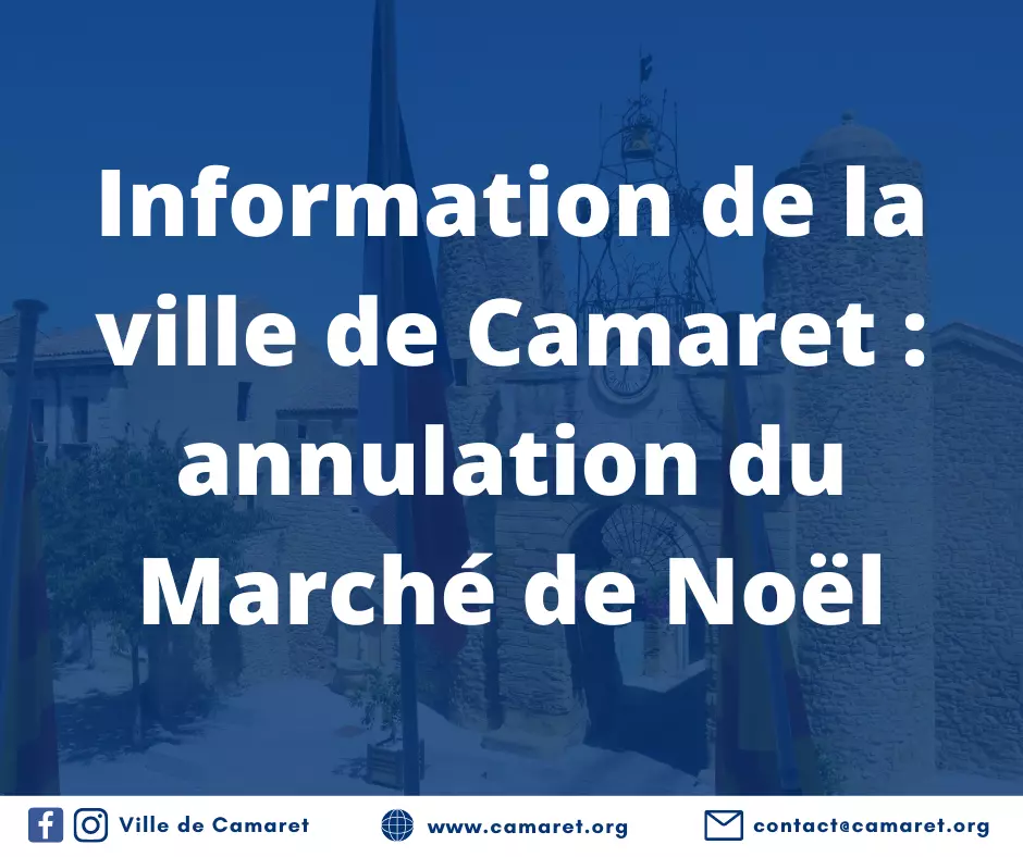 Annulation du Marché de Noël 2020 de Camaret