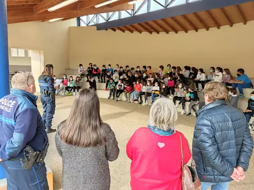 Remise du Permis piéton aux élèves de l'école des Amandiers