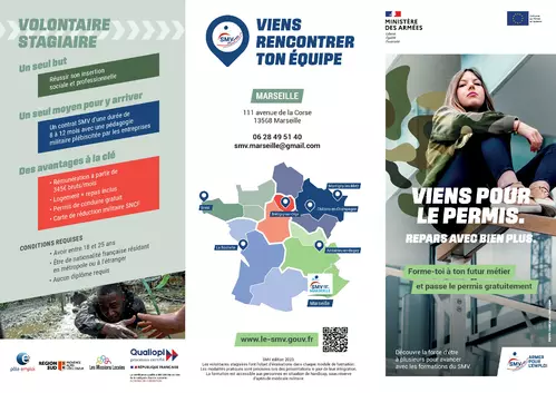 Information du Ministère des Armées : recrutement dans le cadre du Service Militaire Volontaire