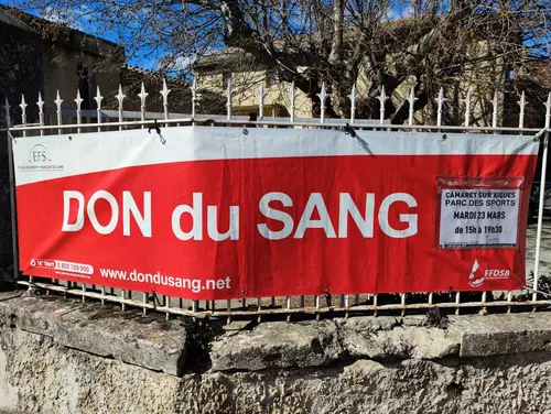 Rappel : prochaine collecte de don de sang - Mardi 23 mars 2021 - 15h00 à 19h30 - Espace René Roussière