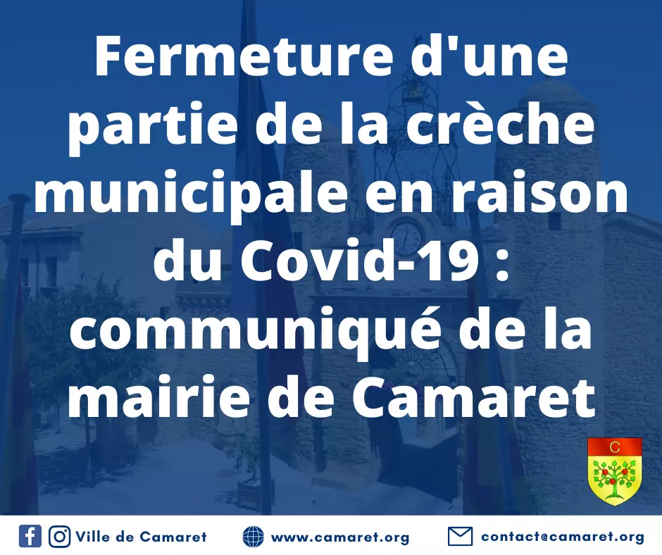 Fermeture d'une partie de la crèche municipale en raison du Covid-19 : communiqué de la mairie