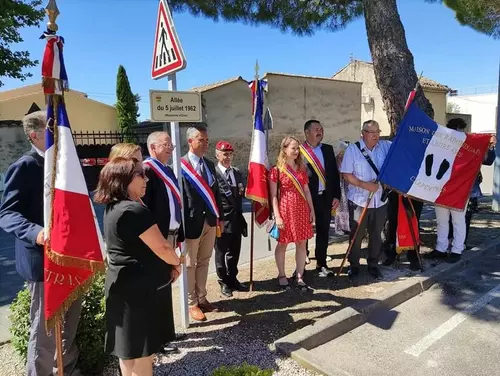 Inauguration de l'Allée du 5 juillet 1962