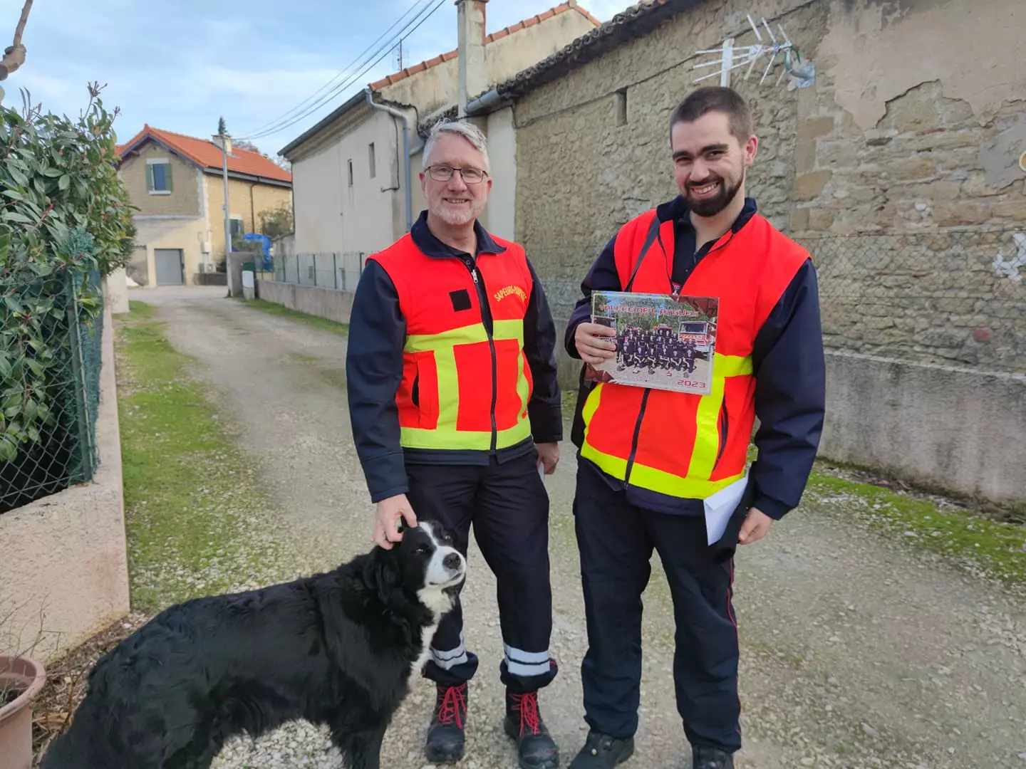 Passage des Sapeurs-Pompiers pour le calendrier 2023