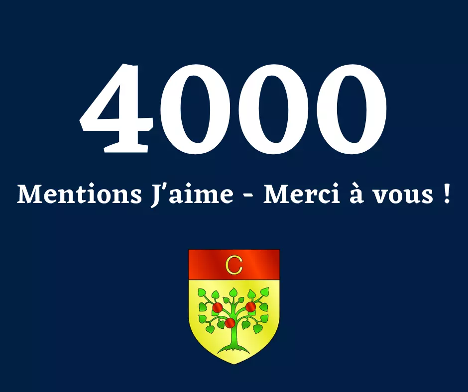 4000 mentions J’aime ! Merci à vous !