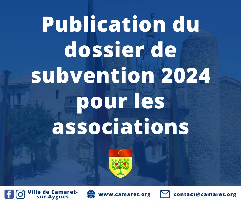 Subventions aux associations pour 2024