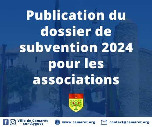 Subventions aux associations pour 2024