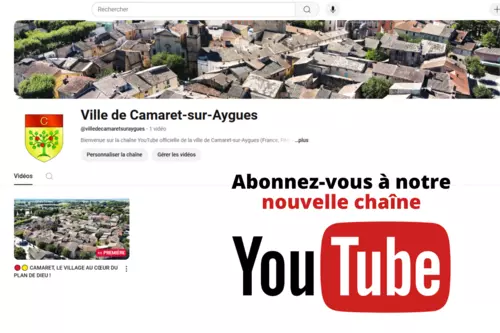 NOUVEAU : la Ville de Camaret-sur-Aygues débarque sur YouTube !