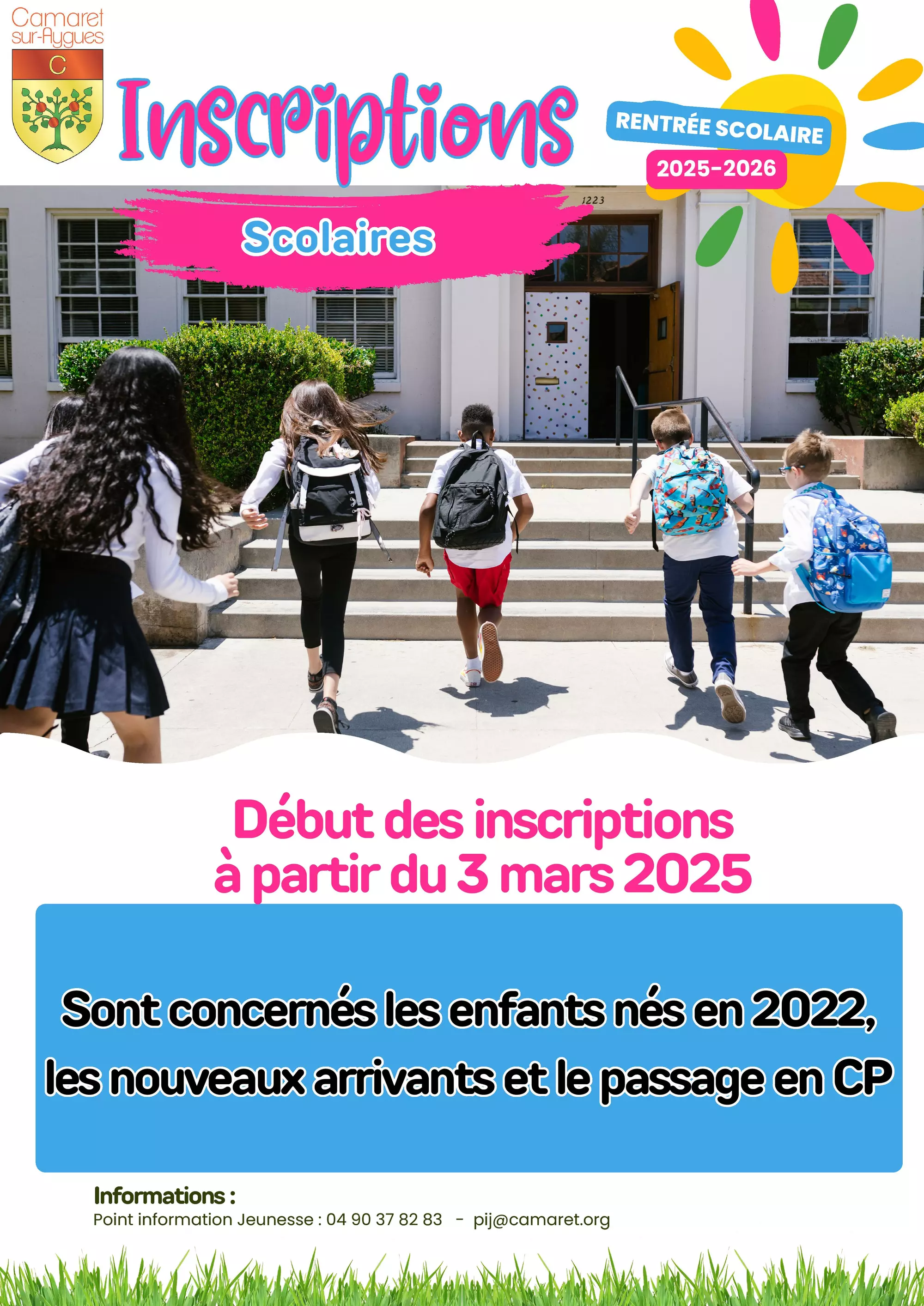 Pré-inscriptions scolaires pour la rentrée 2025/2026