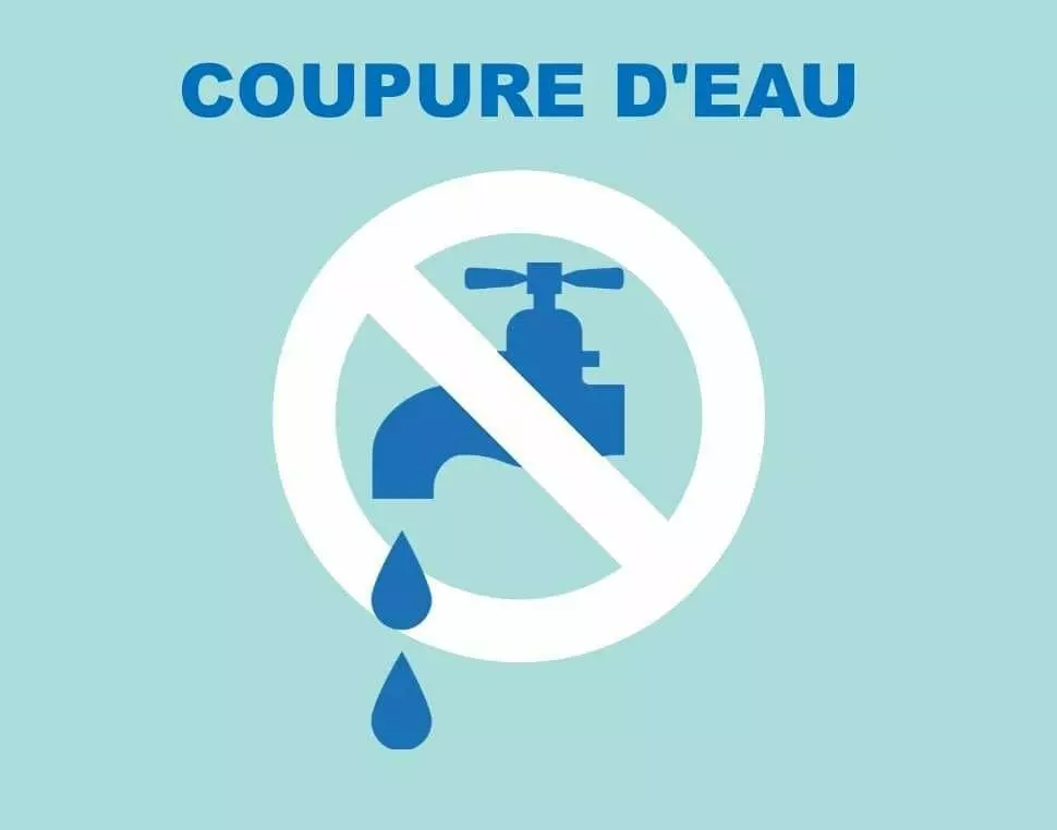 Information coupure d'eau