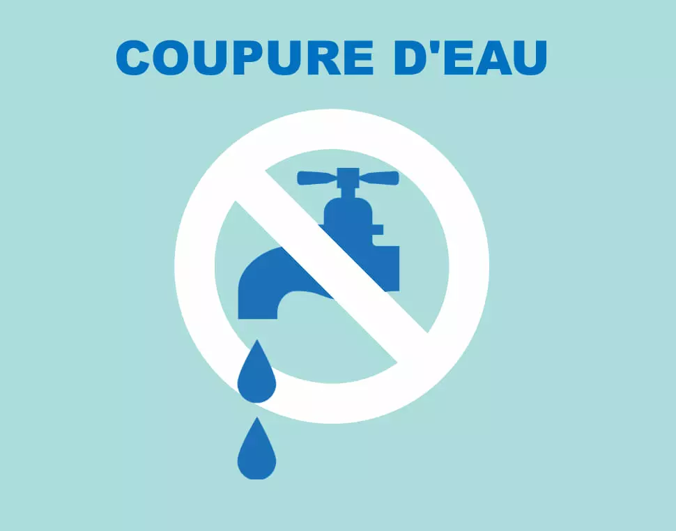 Coupure d'eau : message de la SAUR