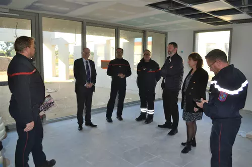 Un point sur les travaux de la future caserne des Sapeurs-Pompiers de la Vallée de l'Aygues