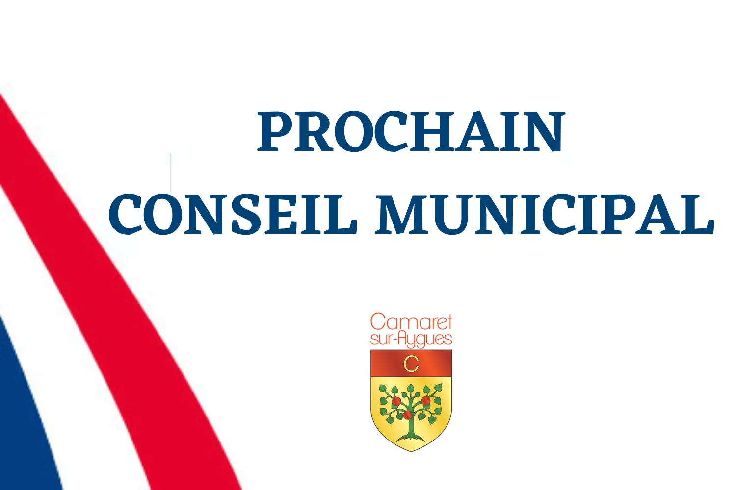 Le prochain Conseil municipal se tiendra le mardi 5 décembre 2023 à 19h00 dans la salle du Conseil municipal en mairie de Camaret