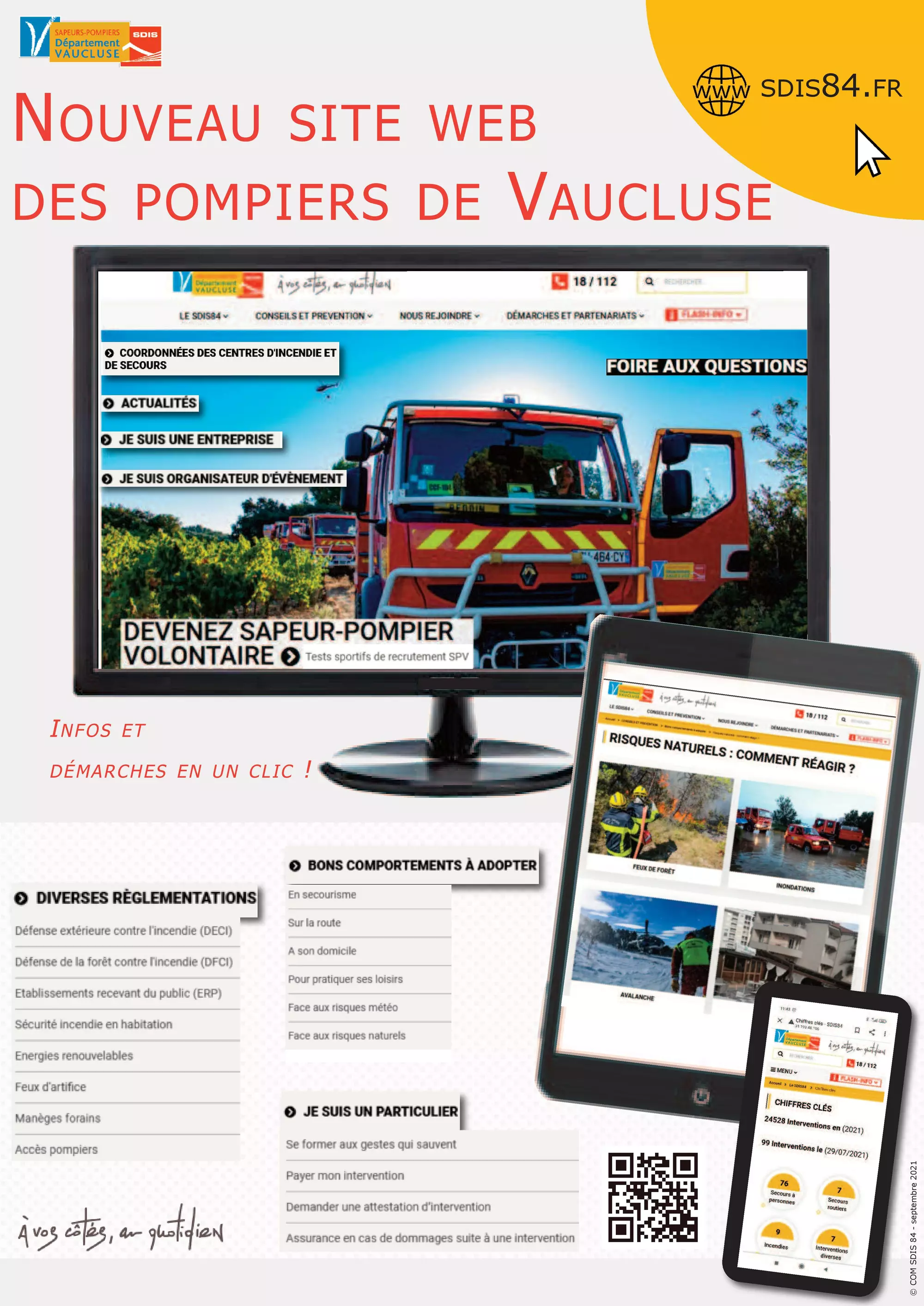 Information du SDIS 84