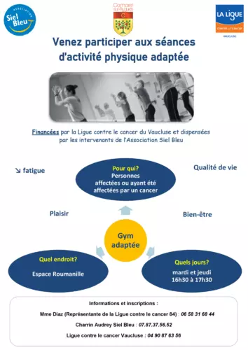 Venez participer aux séances d'activité physique adaptée !