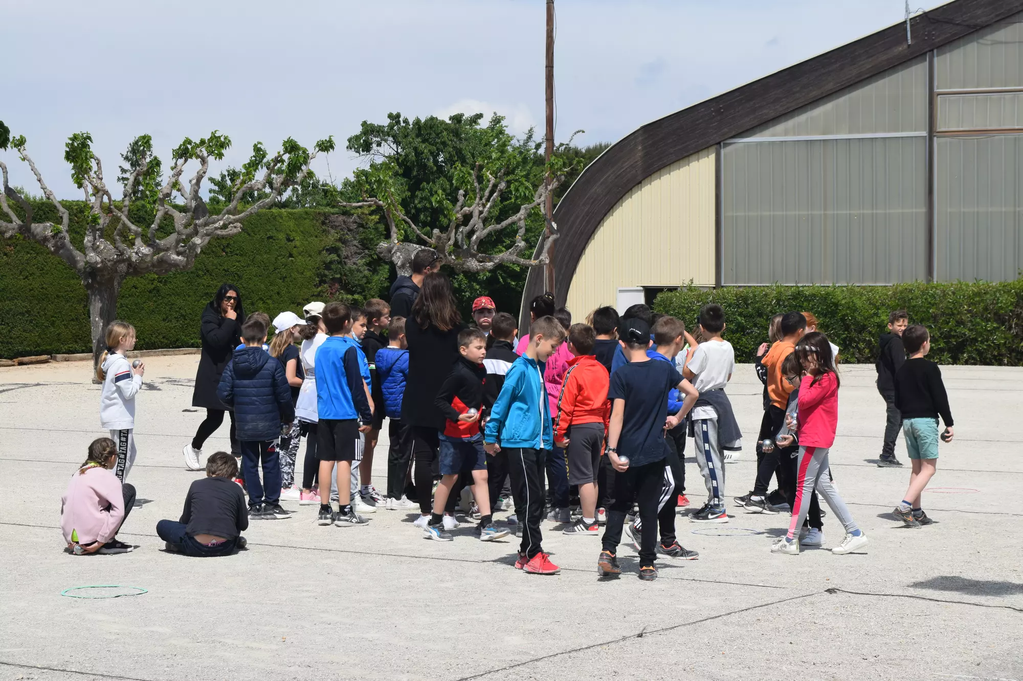 Concours de pétanque des CM1 et CM2 de l'école des Amandiers