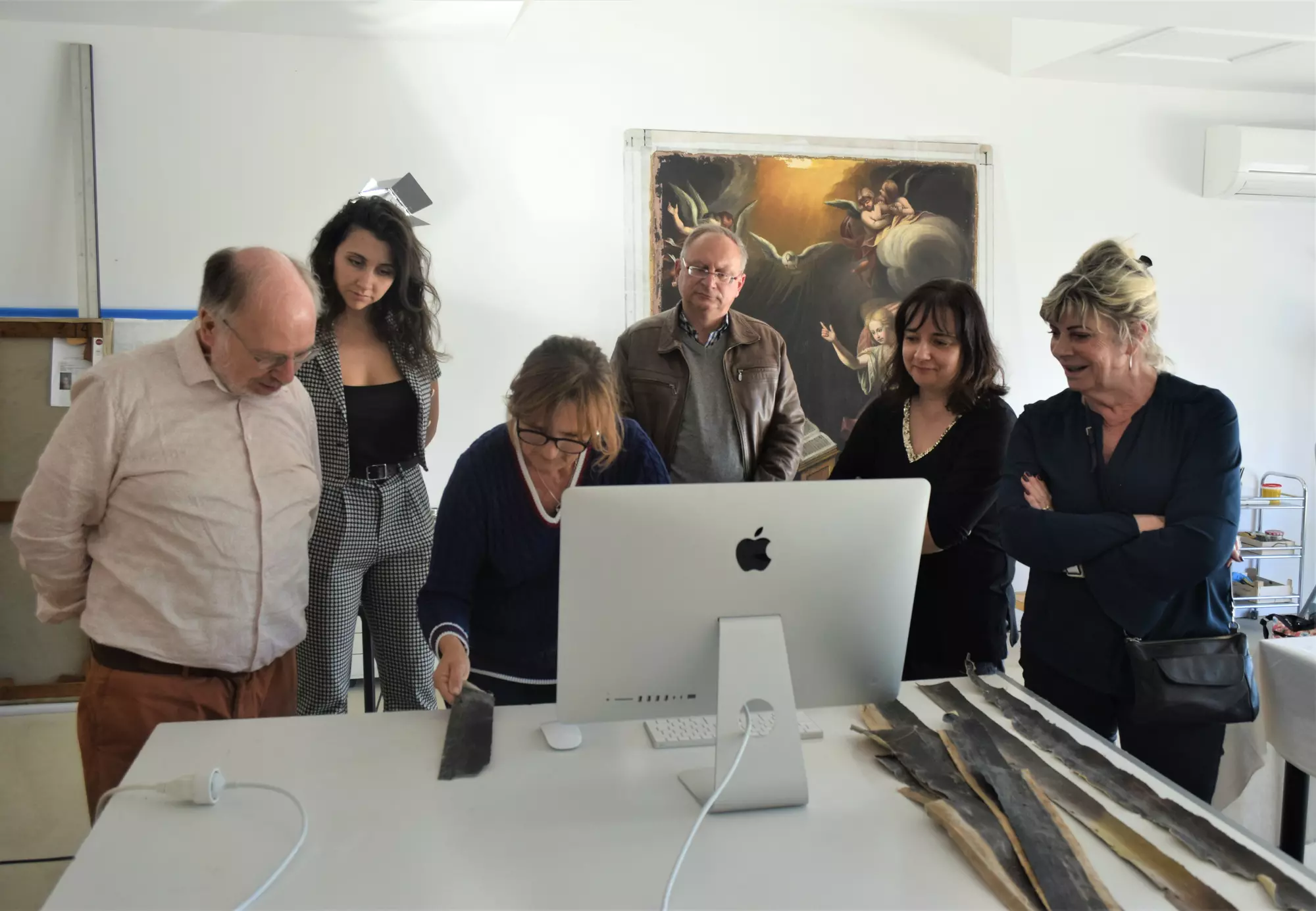 Un point sur la restauration du tableau représentant l’Annonciation de l'église Saint Andéol