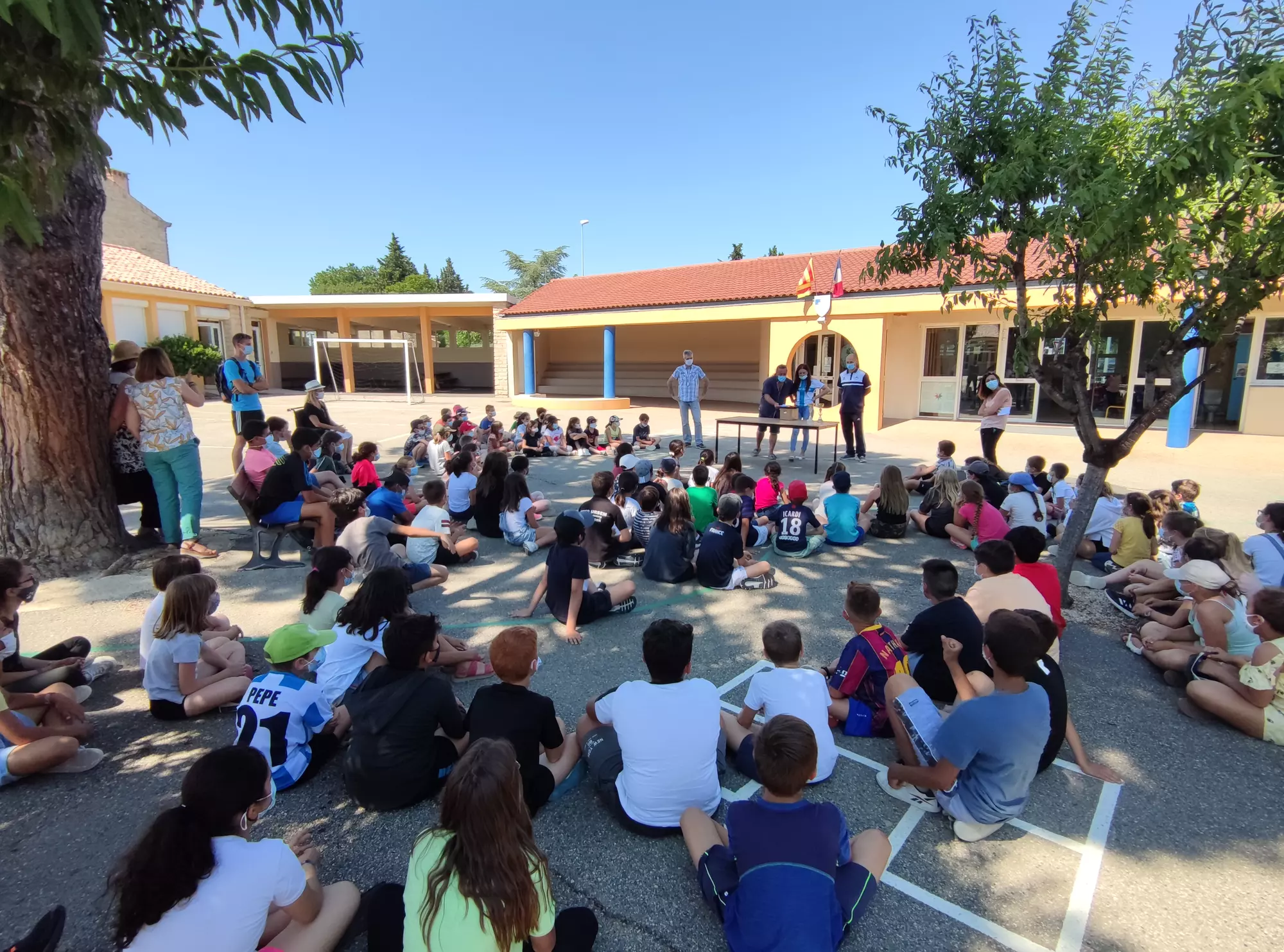 Concours de pétanque des CM1 et CM2 de l'école des Amandiers