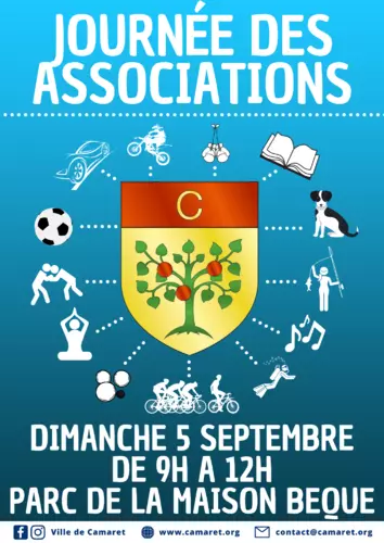 Journée des Associations le dimanche 5 septembre de 9h00 à 12h00