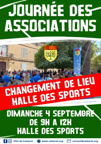 Changement de lieu : la Journée des Associations déplacée à la halle des sports