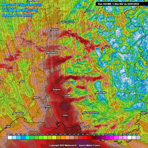 Prudence : fort coup de mistral annoncé à partir de demain !