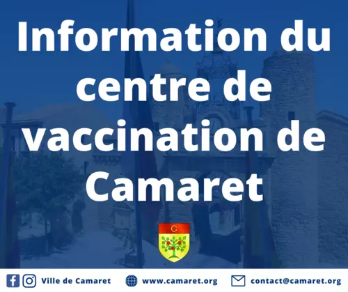 Information du centre de vaccination de Camaret